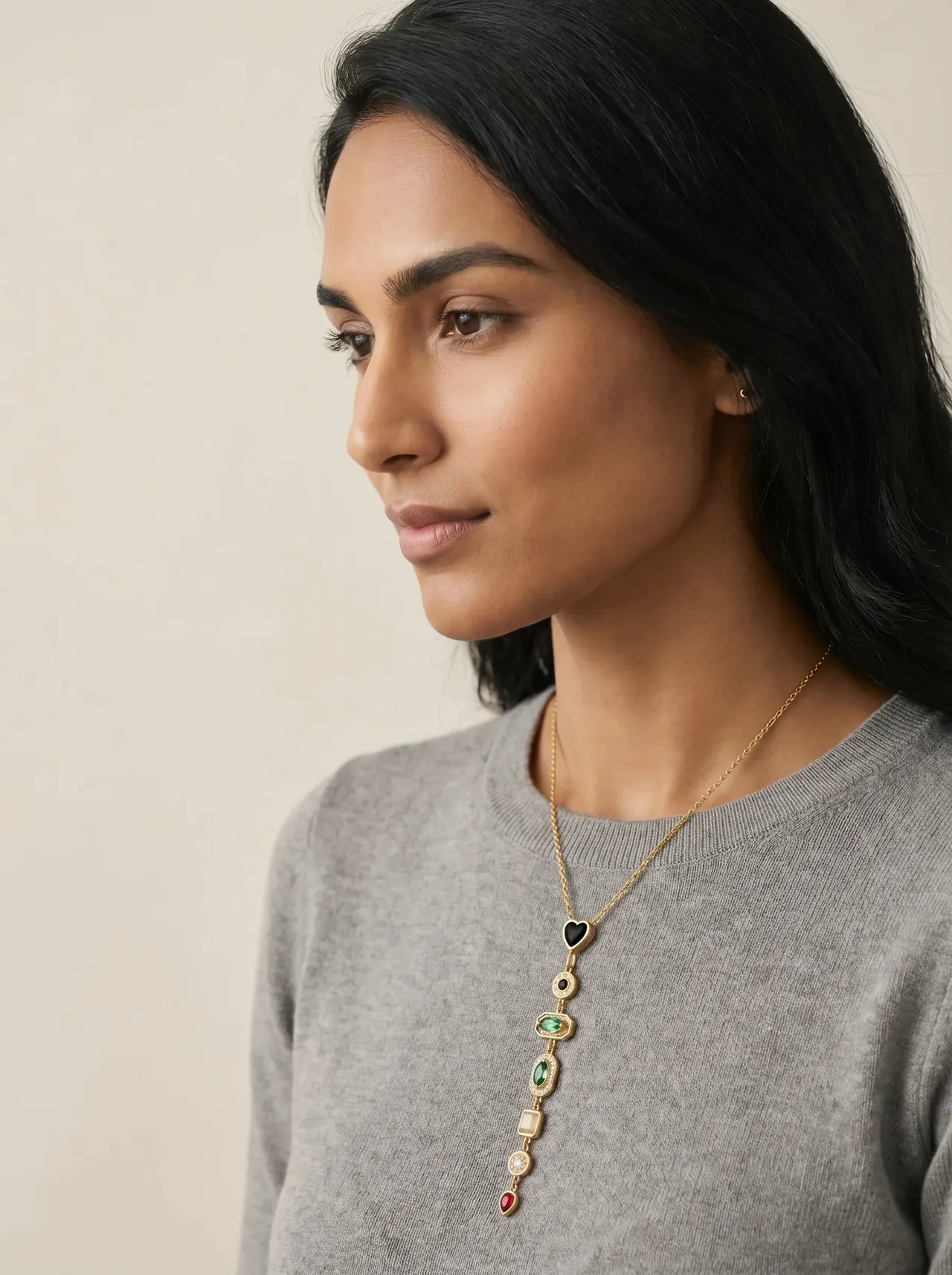 Éclat Y-Drop Necklace — view 5