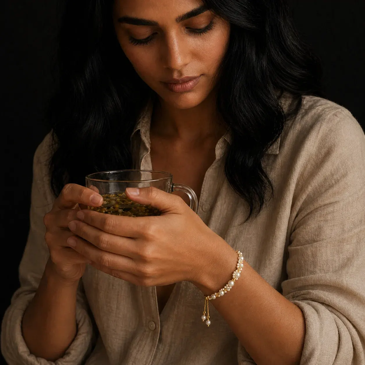 Muktaa Pearl Cluster Bracelet — view 5